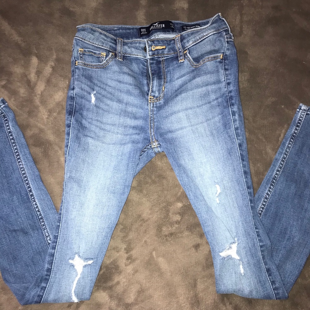 Mid-Rise Super Skinny Pants from Hollister